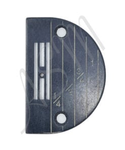 Regular Needle Plate Large Hole w/Line Gauge 142061LG (Black)