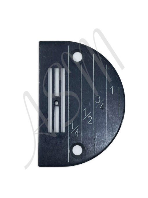 Regular Needle Plate w/Line Gauge 147150LG (Black)