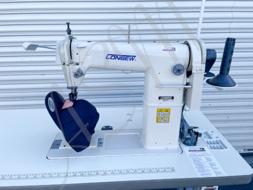 Consew 228R-11-1 post bed roller foot sewing machine