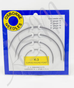 C.S. Osborne No. K-3 Round Point Curved Needle Kit