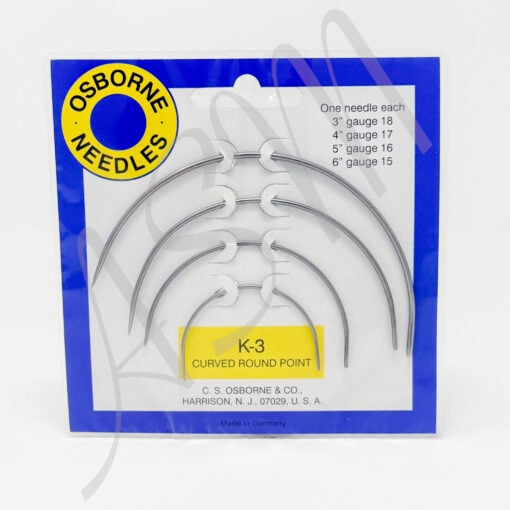 C.S. Osborne No. K-3 Round Point Curved Needle Kit