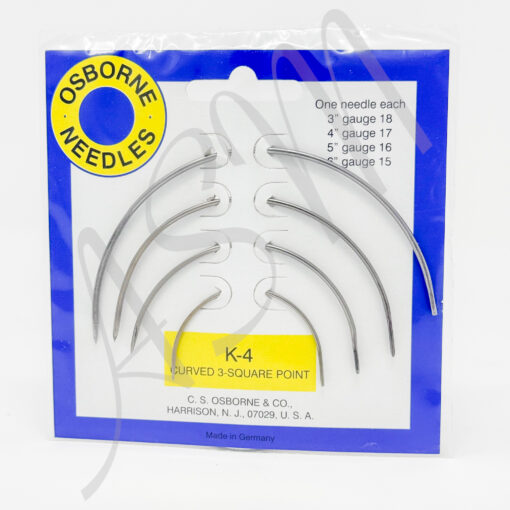 C.S. Osborne No. K-4 Diamond Point Curved Needle Kit