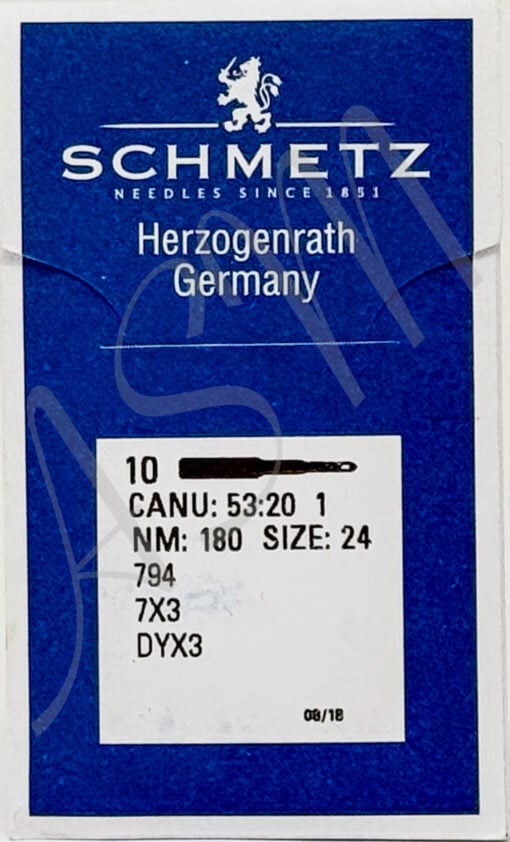 Schmetz 7x3 Industrial Sewing Machine Needles