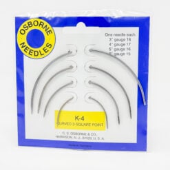 C.S. Osborne No. K-4 Diamond Point Curved Needle Pack